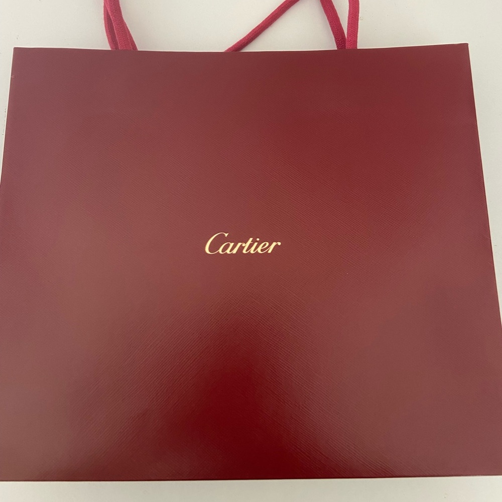 Authentic Cartier shopping bag